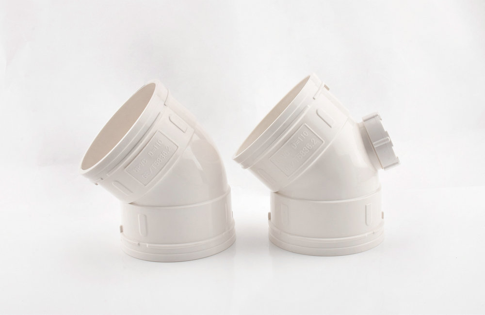 ZC加筋條45°帶檢彎頭